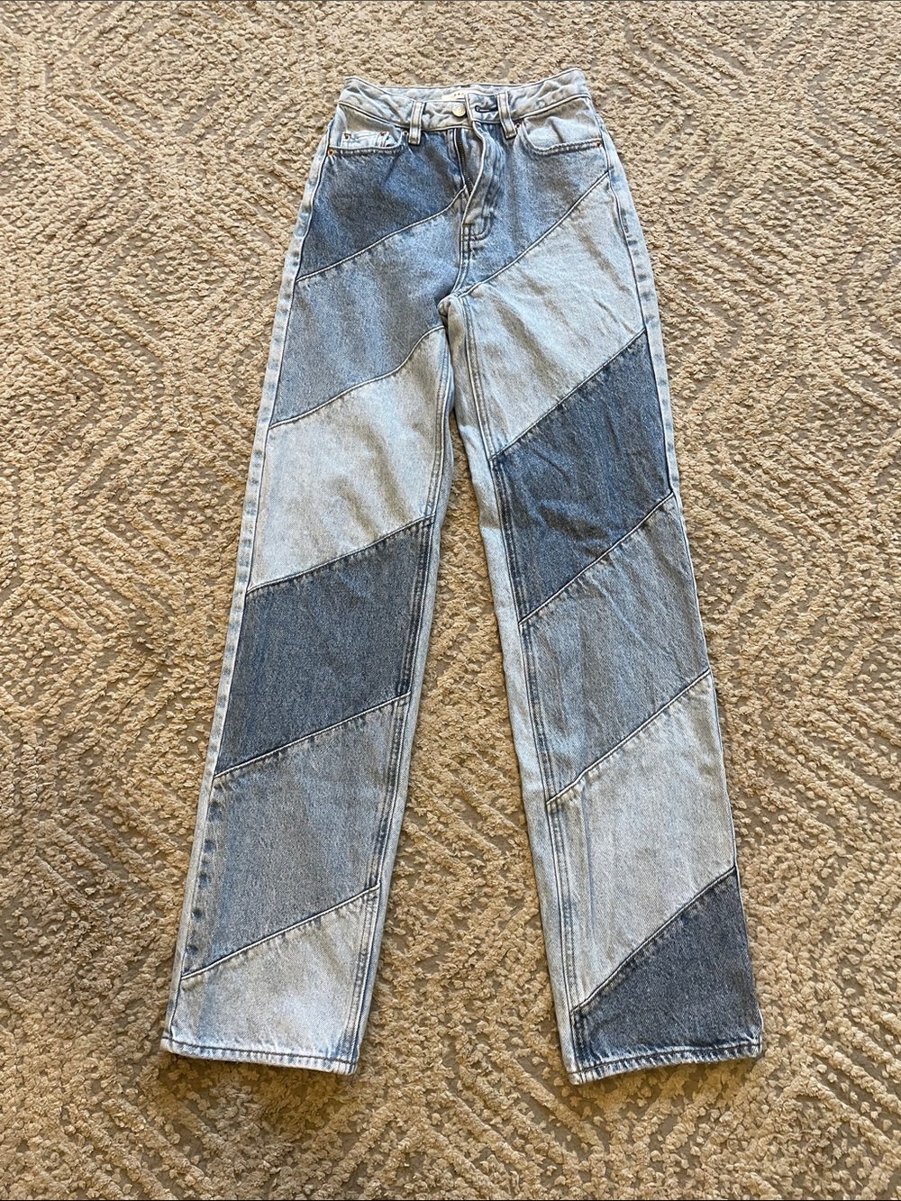 PacSun Light Wash High-Rise Straight Jeans